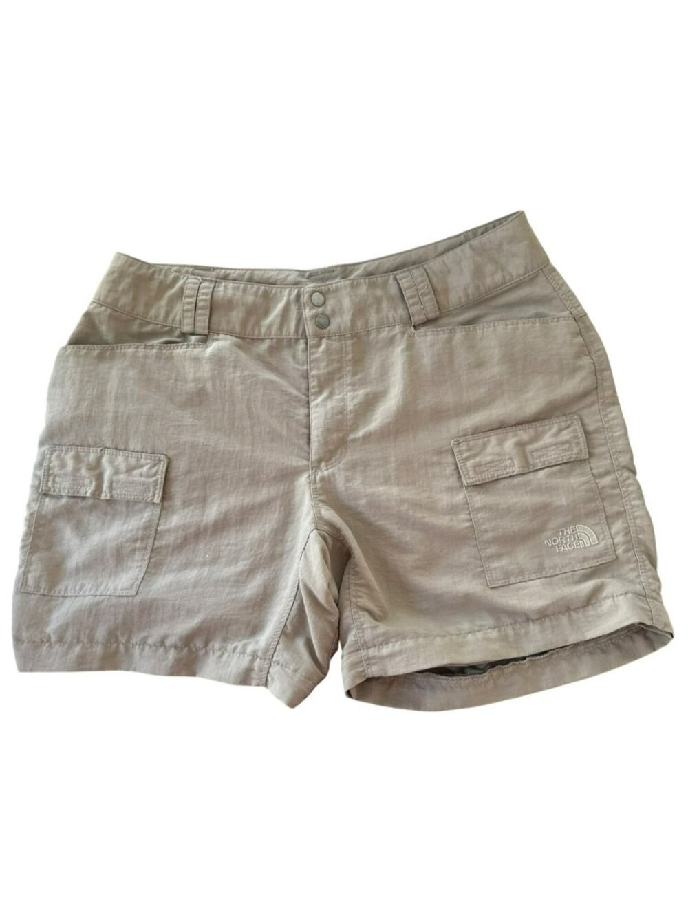 The North Face Hiking Shorts Size 10 VINTAGE fits 6-8 Beige Nylon